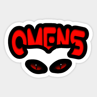 Omens Cats Lovers Eyes Dark eyes Cats Sticker